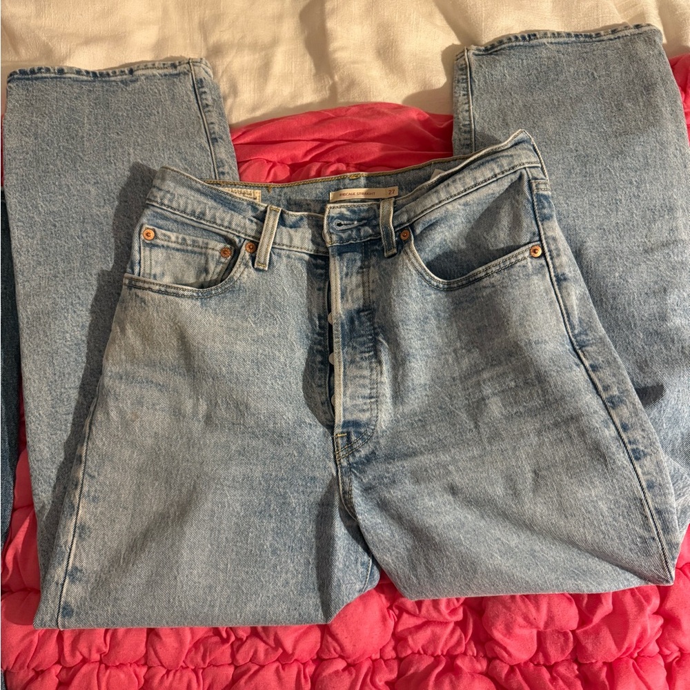 Levi Ribcage Straight Leg Jeans